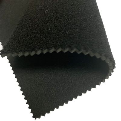Zwarte Tweezijdige het Neopreenstof van W130cm SBR met Gebreide Polyester